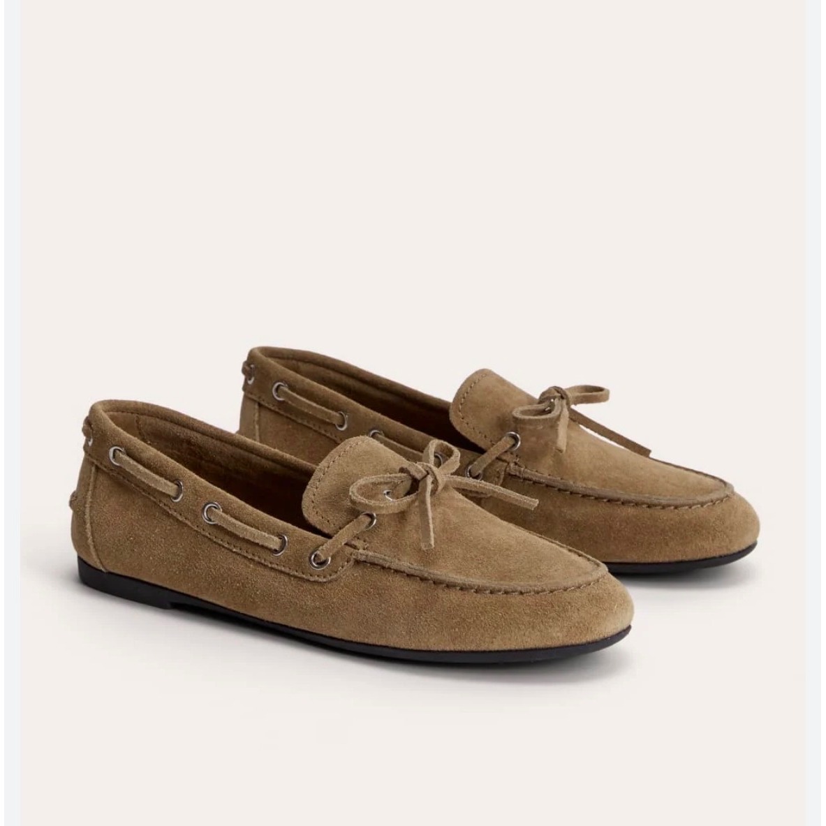 Everlane Womens Suede Driving Loafer Saddle Brown Leather Slip On Shoes Size 10m